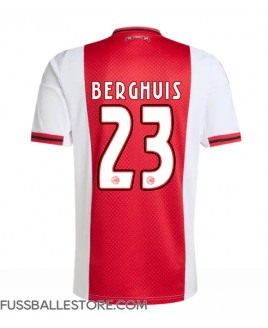 Günstige Ajax Steven Berghuis #23 Heimtrikot 2025-26 Kurzarm